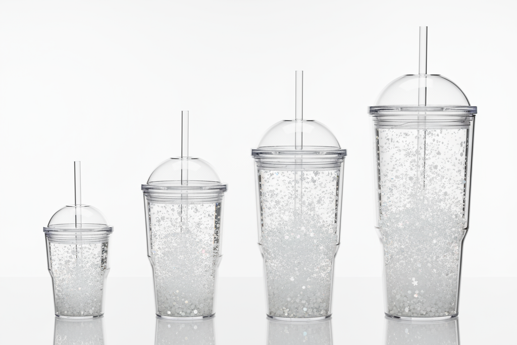 acrylic snow tumbler 16oz 20oz 24oz 40oz